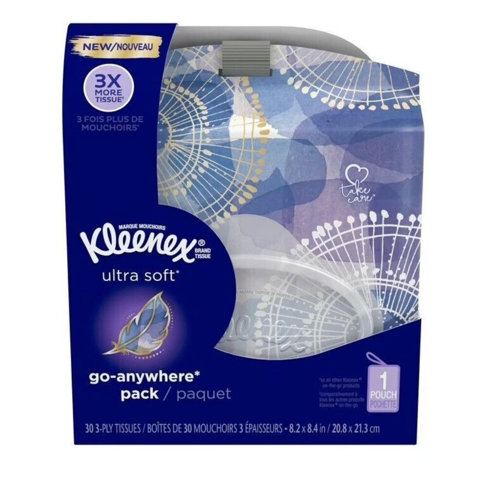 Kleenex Ultra Soft Go Anywhere Pack Facial Tissues 30 Tissues per Pack